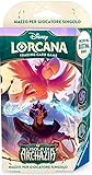 Ravensburger - Disney Lorcana TCG: Archazia's Island Amethyst und Stahl | Iago und Jafar | 60 vorgefertigte Karten mit 2 Folienkarten + 1 Bonuspaket, Punktezähler und Vorschriften