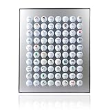 KNIX Premium Golfball Setzkasten aus Aluminium für 80 Golfbälle - Schaukasten, Golf-Regal Vitrine Display passionierte Golfer