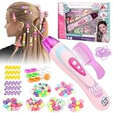 VFANDV Haarflechtmaschine Mädchen, Haarschmuck Set mit Haarflechtmaschine, Haarschmuck Mädchen Spielzeug ab 5-12 Jahre Kinder, Geschenk für Mädchen, Kinder Hair Braiding Machine DIY Haardekorations