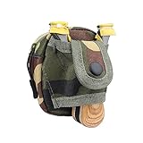 DanLink Reißverschluss-Hüfttasche für Camping, tragbare Schleuder-Tasche Stahlkugeln Aufbewahrungstasche, Utility Gadget Gear Pack Schnalle Dschungel Camouflage