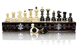 Master of Chess Atemberaubende Pearl XL große Holz Schachfigur 42cm / 16in. Sehr beliebtes europäisches handgefertigtes Schach