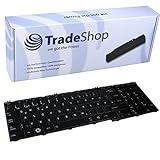 Trade-Shop Laptop-Tastatur Notebook Keyboard Ersatz Deutsch QWERTZ für Toshiba Satellite MP-09N16D0-698 C660 C660D C670 C670D L650 L650D L655 L670 L675 L675D
