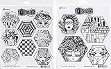 Dyan Reaveley's Dylusions Quilt-Stempel: A Heck of Hexies & A Head Start – 2 Stück