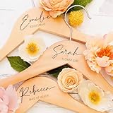 Personalisierter Hochzeitsaufhänger Aus Naturholz, Gravierter Hochzeitsaufhänger, Bulk-Hochzeitsaufhänger, Brautaufhänger, Brautjungfern-Hochzeitsaufhänger, Hochzeitsgeschenk-Andenken