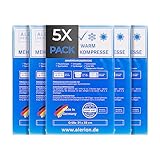 5 Stück 21 cm x 38 cm Kalt-Warm Kompresse Mehrfach kompresse Wiederverwendbar Coolpack Mikrowellen geeignet