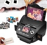 YQCXG 16-Megapixel-Digitalscanner (3 * 5/4 * 6/5 * 7 Papierfotos), 135 (35 mm) Negativfilmscanner + OCR-Software zum Sortieren von Visitenkarten zum Speichern von Filmen