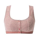 Bequeme, atmungsaktive, weiche Baumwoll-Cup-Umstandsunterwäsche für Damen, dünn, Bedruckt, ohne Stahlring, im Westen-Stil, große Größe Bustier Mit Cups (Red, 44/100)
