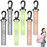 AYESY 6Pcs Sicherheits Reflektor Anhänger, Reflektierende Anhänger, Kinder Reflektor Anhänger, Reflektierend Anhänger, Running Reflektoren, Reflektorband für Schultasche, Kleidung, Radfahren, Laufen