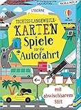 Tschüss-Langeweile-Karten: Spiele für die Autofahrt: mit abwischbarem Stift