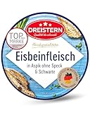 DREISTERN Eisbeinfleisch in feinem Aspik 200g I Ohne Speck & Schwarte I Herzhafte Spezialität in recyclebarer Konservendose I Lange Haltbarkeit dank natürlicher Konservierung I Hausmacher Qualität