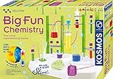 KOSMOS Big Fun Chemistry - Die verrückte Chemie-Station, Experimentierkasten, Labor für Kinder ab 8 Jahren, glibbriger Schleim, blubbernde Flüssigkeiten, wechselnde Farben, mehrsprachige Anleitung