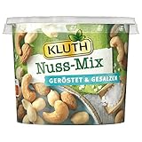 Kluth Nuss-Mix geröstet & gesalzen 275g – Snack Becher Mischung mit Erdnusskerne, Mandeln und Cashewkerne – Unverwechselbares knackiges Aroma – Vegan, geröstet und gesalzen – Nutri-Score B (1 x 275g)
