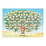 Stammbaum-Diagramm Ausfüllen Ausfüllbare Ahnentafel, 6 Generationen Genealogie Posters 40 X 60 Cm Kunst Wand Dekor, Baum Des Lebens Stammbaum-Diagramm Genealogie, Geschenke Für Kinder, Um Ihre Familie