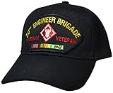 Military Productions 20th Engineer Brigade Vietnam Veteran Cap Black, Schwarz, Einheitsgr��e