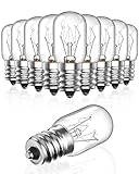 Bonlux Backofenlampe 300 Grad 10 Watt Salzlampe Glühbirne E14 Dimmbar kühlschranklampe Kühlschrankbirne Ofenlampe Ofenbirne Backofen Birne Mikrowellenbirne, Warmweiß 27000K, 220-240V, 10 Stück
