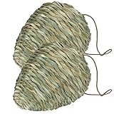 Wespennest-Attrappe, 17, 8 x 23, 9 cm, künstliches gewebtes Schilf, zum Aufhängen, künstliches Wespennest, praktische Wespenabwehr für Hornissen, Gelbe Jacken, Dekoration für Haus, Terrasse, Garten