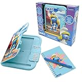 Lexibook, Die Schlümpfe, Schlümpfe elektronisches Tagebuch mit Stift und Notizbuch, interaktiv, Passwort, lustige Funktionen, Soundeffekte, Blau, SD50SF