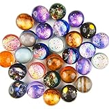 30 Stück Flummi Planeten, Flummies für Kinder, 32mm Flummis Kindergeburstag Mitgesbel Give aways Schultüte füllung Partygeschenke Gastgeschenk Gummiball Kinder Groß Set Pinata Adventskalender füllung