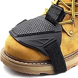 Lohofrnny Gummi Motorrad Gangschaltung Schuhschutz, Motorrad Schuhschutz, Motorrad Gangschaltung Pad, Stiefel Scuff Protector Shifter Guards, Gummi Motorrad Schuhschutz Pad Schwarz