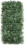 JORON Künstliche Hecke Efeu Sichtschutz, Balkon Sichtschutz Kunstpflanzen Sichtschutzfächer für Balkon Garten, 100x200 cm, Ausziehbar Größe - Blätte B