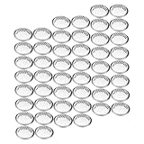 LOORGVEL 100Stücke Metall Lüftungsloch Abdeckung für Schränke Belüftungsgitter Möbel Lüftungsgitter für Schuhschränke Kleiderschränke Einfache Installation Langlebig