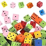 36 Stück Schaumstoffwürfel, Flüsterwürfel, Lernspielzeug, 2 cm Schaumstoffwürfel, Farbwürfel, Kindergarten, Vorschule, Geschenke für Muttertag, Geburtstagen und Anderen Feiertagen