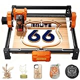 ACMER S2 12W Laser Cutter, 72W Leistung Laser Graviermaschine, Gravieren und Schneiden von Holzplatten mit nur einem Klick für Geldverdienen kleine Unternehmen, Heimwerkerarbeiten, 300 * 300mm