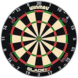 WINMAU Darts Blade 6 Triple Core Carbon Professional PDC Steel Tip Dartscheibe with Official Tournament Specifications | Endorsed by The PDC