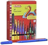 Herlitz Filzstifte, 30 Farben, 30 Stück