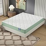 Matratze Maia Pflanzenschaum mit Memory-Schaum & Aloe Vera-Inlett - Ökologische Materialien - Garantierte Langlebigkeit für einen reinen & gesunden Schlaf – Sanittized - Dicke 22 cm (140 x 200 cm)