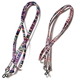 XIAOJING0 2 Stück Bunt Brillenband Sport,Eye Glasses Strap for Women,Sunglasses Cord,Chain for Glasses,Brillenkette,Brillen Halter Set für Sonnenbrillen Lesebrillen,Brillenkordel, Brillenschnur