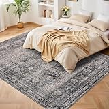 Vintage Orientteppich 160x230cm – Maschinenwaschbar, rutschfest, weicher Flor, großes traditionelles Design für Wohnzimmer, Schlafzimmer & Küche – Teppich Grün Camel – Größe: 160x230cm, Deutschland