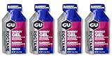 GU Energy Roctane Energy Running Gels – 4 Gel-Probierpack – Sport-Energiegele für Laufen, Radfahren, Triathlon (4 x 32g Beutel) (Blaubeer-Granatapfel)