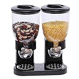 Supfine 2 x 3,5 l Müslispender, Cornflakes Dispenser, Duo-Spender für Müsli, Bonbons, Pasta - hält frisch