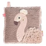Fehn Kirschkernkissen Flamingo – Kuschelkissen mit entnehmbarem Wärme-/ Kältesäckchen für Babys und Kleinkinder