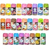 Fresh & More Lufterfrischer Nachfüller 12er Mix Pack - Duft Nachfüller kompatibel mit Air Wick Freshmatic, Glade Brise - 12x 250 ml Duftspray für Geruchsneutralisierung & langanhaltende Frische