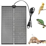 Dhqkqg Terrarium Heizmatte, 20W Einstellbar Wärmematte mit Temperaturregelung, Heizmatte mt Thermostat, Heizmatte Terrarium für Reptilien Schildkröte, Schlangen, Eidechse, Gecko(42x28cm)