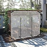 Outdoor Vorhänge Transparent Plane Seitenteile mit Reißverschluss Tür Wasserdicht Klar Plane Wetterfeste PVC Abdeckung Ösen