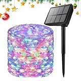 Mihauuke Solar Lichterkette Wasserdicht Für Aussenbereich | Sterneförmige Solarlichterkette Für Draußen,Wasserdichte Ambiente Beleuchtung Für Deck Hochzeit Terrasse Baum Gartenparty Außenbereich