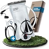 Terra Peak® Trinkblase 2L mit Schlauch Rucksack & Wandern - Trinkbeutel & Trinksystem für Joggen & Laufen - Wasserblase & Wasserbeutel BPA-Frei - Trinksack, Trinkschlauch & Hydration-Bladder