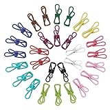 KEESIN Wäscheklammer, Handtuchklammer aus Edelstahl, Handtuchclips, Mehrzweck-Handtuchklammer, Bunte Wäscheklammer, 30 Stück pro Set