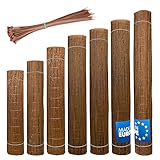 Wicker garden Weidenmatte 70 x 400 cm - natürlicher Sichtschutz für Garten, Balkon und Terrasse, Sichtschutzzaun in 60 Größen, Sichtschutzmatte Gartenzaun - Windschutz & Sonnenschutz