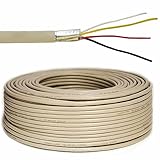 Premium X 50m Telefonkabel 2x2x0,6mm J-Y(ST) Y Telefonleitung 4-Adern rund Fernmeldekabel Installationsleitung Verlegekabel