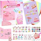 Geschenke für Mädchen 5-12 Jahre: Diamond Painting Bastelset Kinder ab 6-5-8-10 Jahre Mädchen Geschenk 5 6 7 8 9 10 Jahre Basteln Mädchen Spielzeug 6 8 7 9 Jahre Geburtstagskarte für Kindergeburtstag
