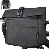 GXCROR Lenkertasche Fahrrad,9L,Fahrradtasche Lenker,Lenkertaschen,Fahrradlenkertasche mit Schultergurt