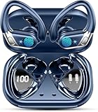 Bluetooth Sport-Kopfhörer, 50 Stunden Bluetooth 5.4 HiFi Stereo, kabellose Kopfhörer mit Geräuschunterdrückung, Bluetooth-Kopfhörer Schnellladung USB-C, IP7 wasserdicht, Laufen, Fitnessstudio, Laufen