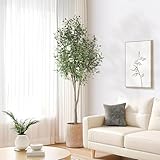Oc'leaf Olivenbaum Künstlich - 180cm Künstliche Pflanzen Groß Olivenbaumpflanze, Künstlicher Olivenbaum im Topf, Olivenbaum Deko für Zuhause, Wohnzimmer, Schlafzimmer, Büro, Garten