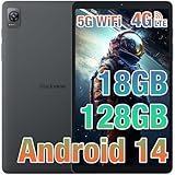 Blackview Tab 60 Tablet 8 Zoll, Tablet Android 14 mit 18(6+12) GB RAM 128GB ROM(2TB TF), 6050mAh Akuu, 13MP+8MP, 4G LTE 5G WiFi Tablet PC, Mini Tablet mit Widevine L1
