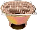 Kompakter Holzkohlegrill, traditioneller BBQ-Tandoor für japanische und koreanische Küche, ideal für den privaten und gewerblichen Gebrauch, tragbarer Kohlegrill in Typ-B-Farbdesign.