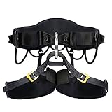 Beal Geschirr Shaolin - Sicherheitsgurt - Schwarz - Neopren - Unisex - Outdoor Enthusiasten, Kletterer, Bergsteiger - Fallschutzausrüstung